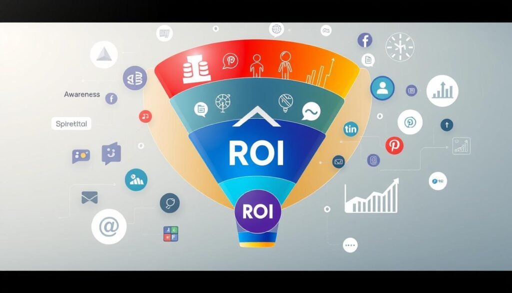 Conversion funnel in digital marketing ROI