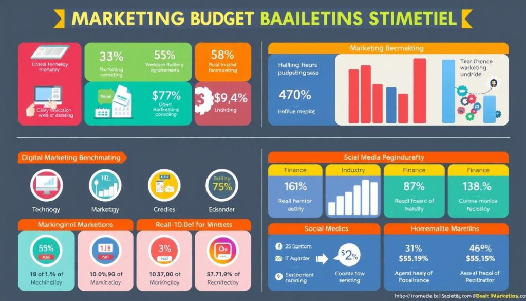Marketing budget benchmarking across industries