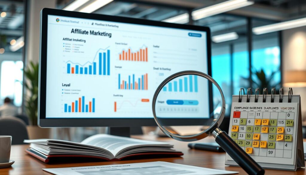 Monitoring affiliate marketing compliance
